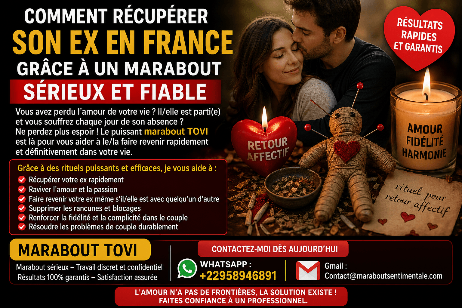 Marabout retour affectif rapide et puissant pour récupérer son ex définitivement - Image 1